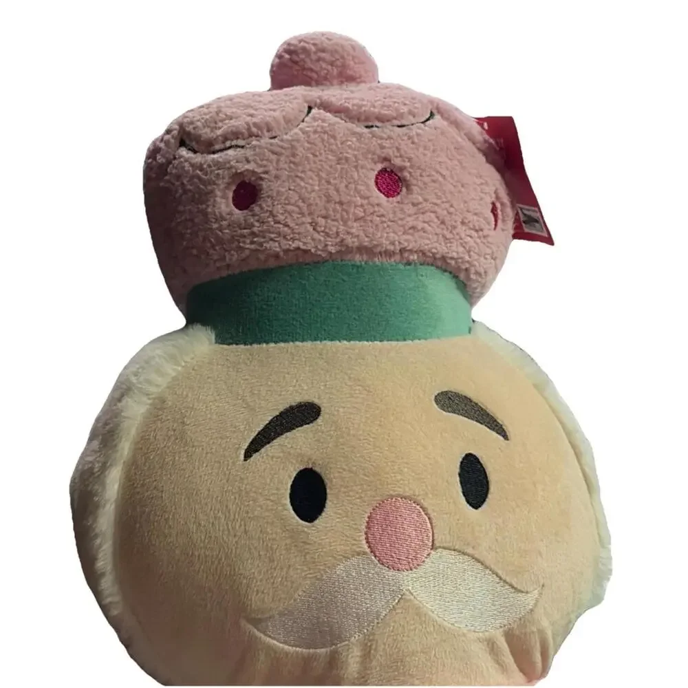 Snow Cool Nutcracker Holiday Pillow‎ Pink Green